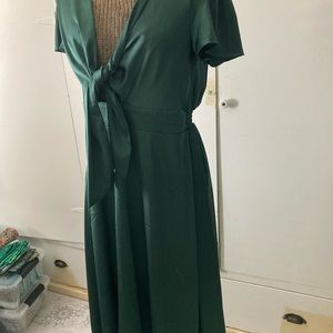 Soft satin holiday dress